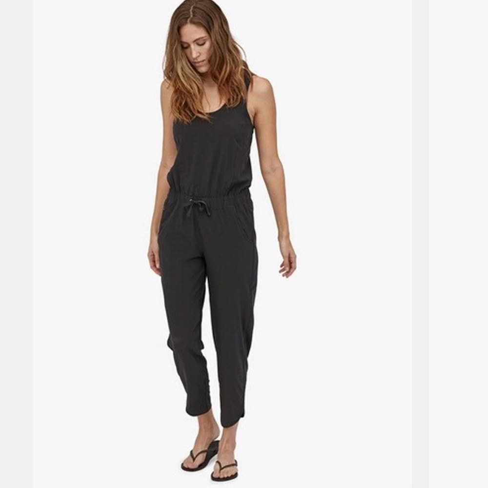 Patagonia Fleetwith CrossBack Black Jumpsuit